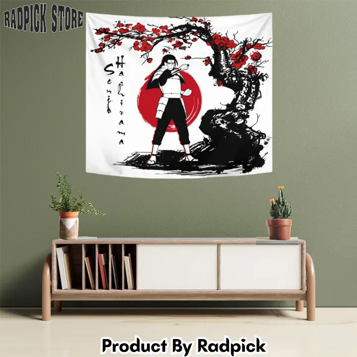 Senju hashirama tapestry custom anime home decor  rp5944353